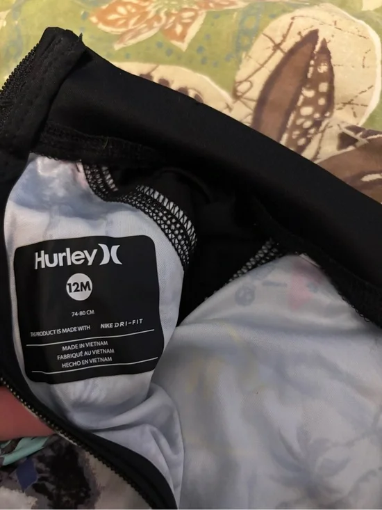 Hurley Black Boxer Briefs with White Liner - Men