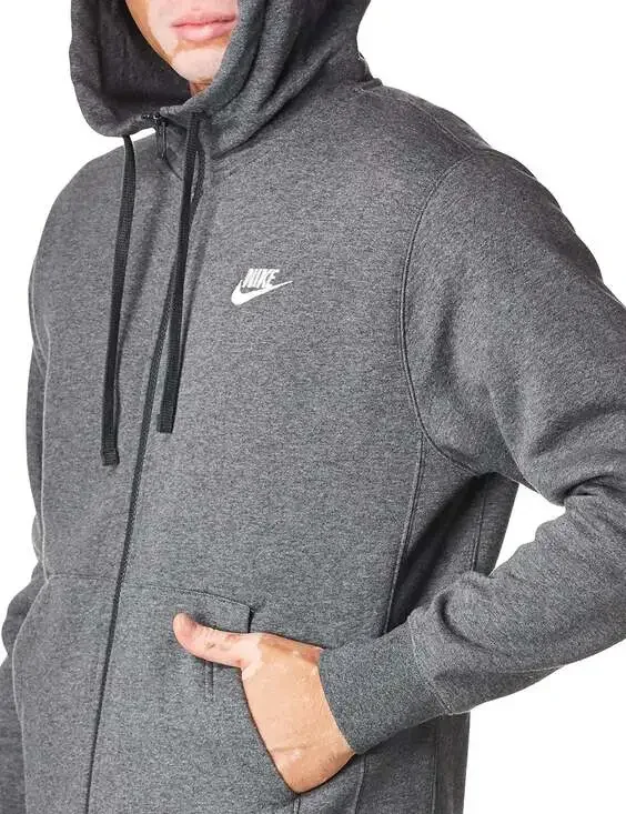 Nike Sportswear Club Fleece Full-Zip Hoodie Size Medium