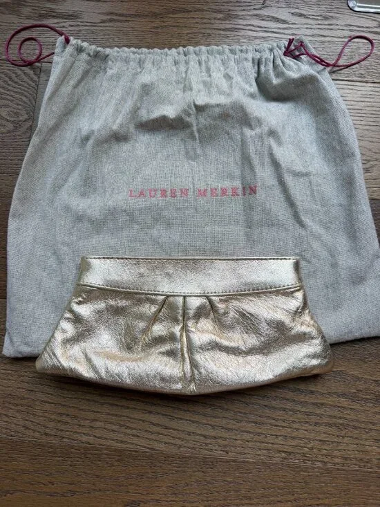 Lauren Merkin Clutch - Gold