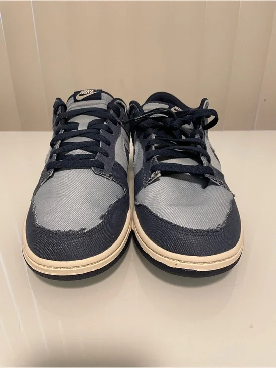 Nike Men’s Dunk Low Retro SE — Navy and Light Gray (Denim)