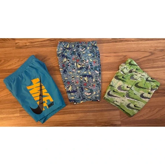 Nike Lot Of‎ 3 Boys Size Small Swim Trunks