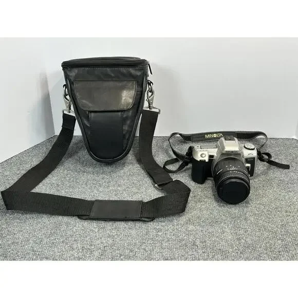 MINOLTA MAXXUM XTSI CAMERA QUANTARAY LENS 28-80MM‎ 1:35-5.6 BAG NOT TESTED