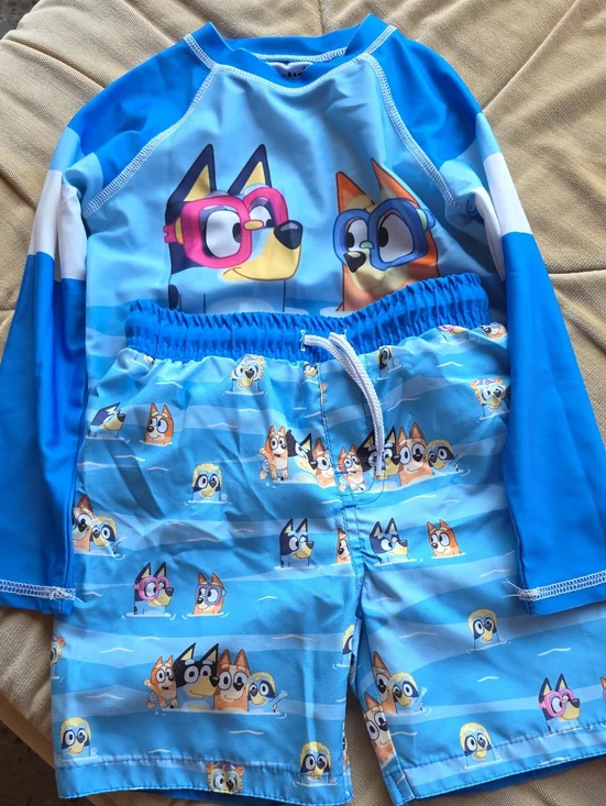Bluey Rash Guard and Swim Shorts Set
