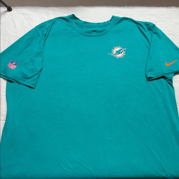 Nike Men's‎ Miami Dolphins Aqua Primary Logo NFL T-Shirt XXL Gameday Apparel