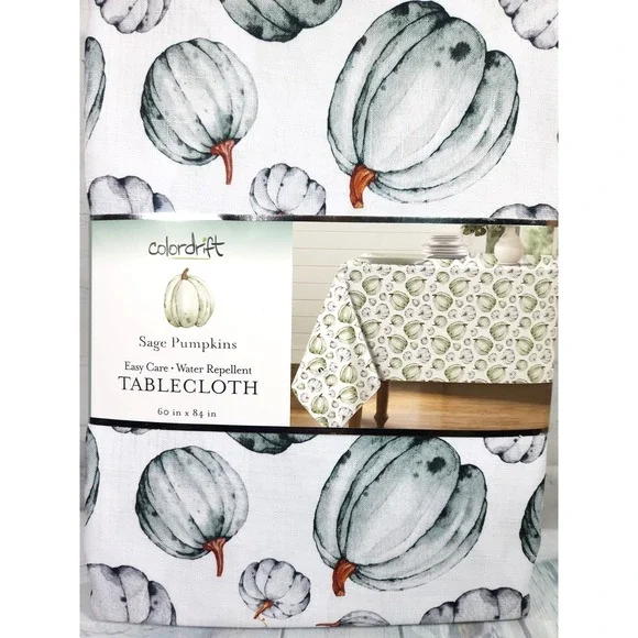 NEW-Colordrift THANKSGIVING Tablecloth 60