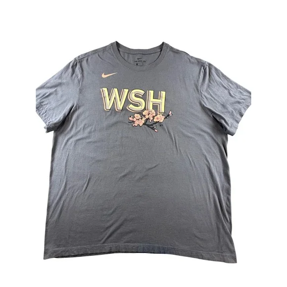 Nike MLB Washington Nationals City Connect WSH Cherry Blossom Grey T-Shirt XXL