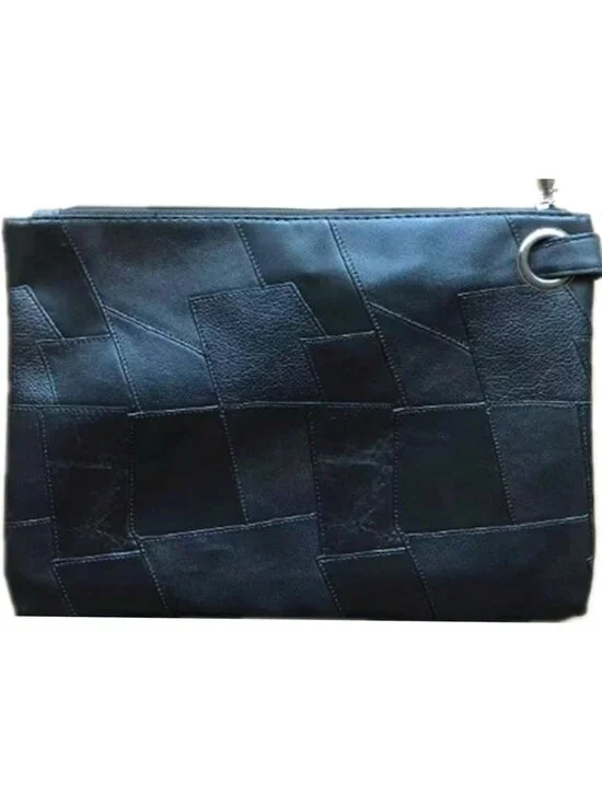 Women’s Black Splicing Wristlet Clutch Wedding Handbags Purse Party Evening Bag