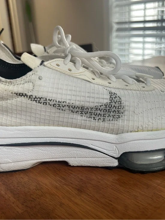 Nike Men’s Zoom Air Prototype - White Sneakers with Black Swoosh Detail