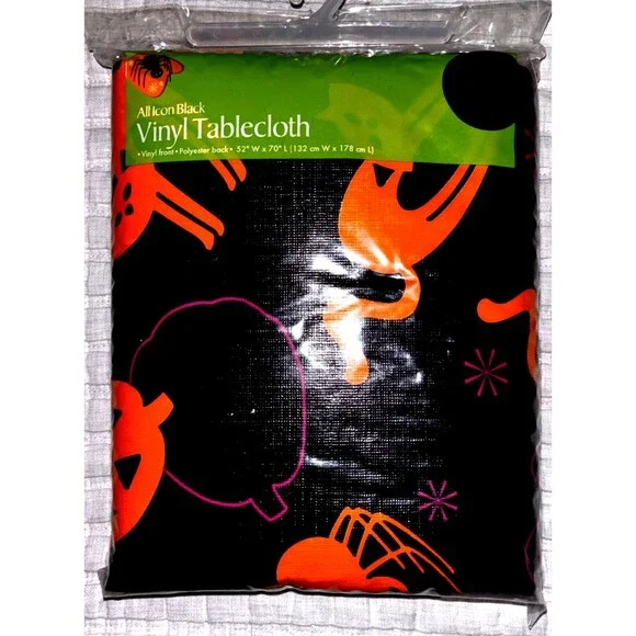 Halloween Trick or Treat Vinyl Tablecloth 52
