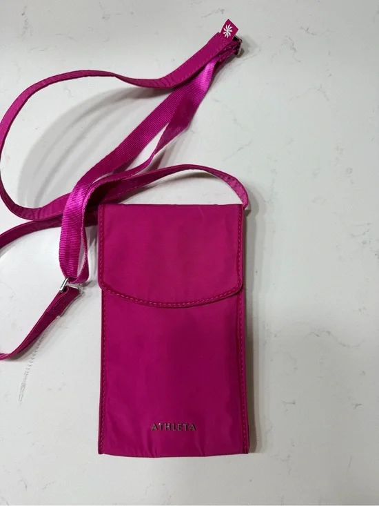Athleta Magenta Crossbody Phone Pouch