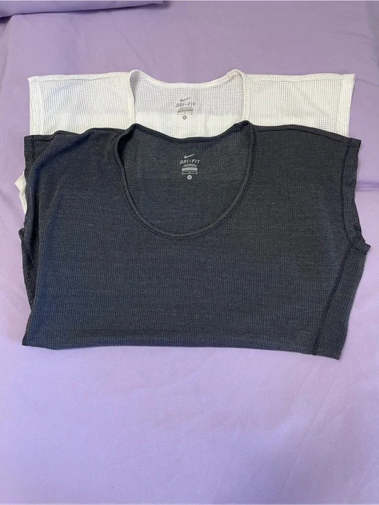 Nike Kids Waffle Knit Layering Bottoms in Charcoal and White