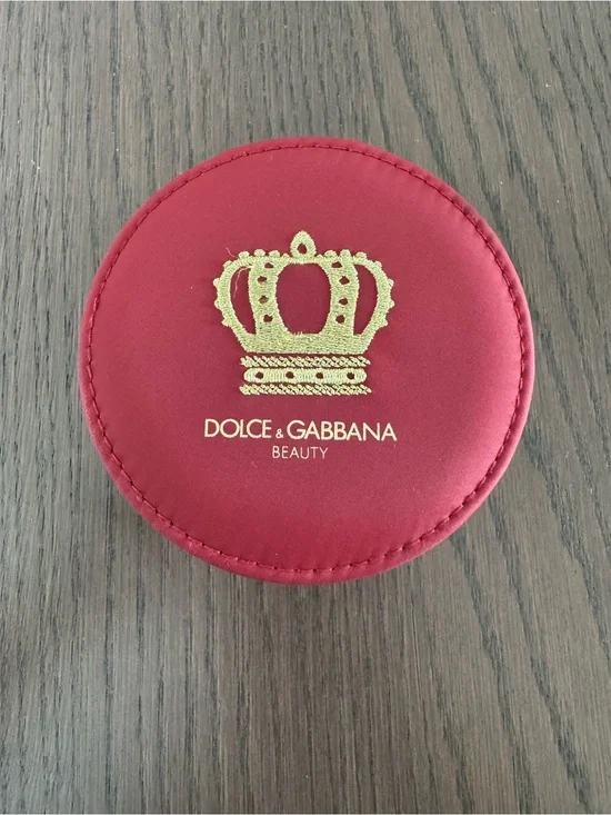 Dolce & Gabbana Beauty Queen Crown Burgundy Travel Jewelry Case Organizer