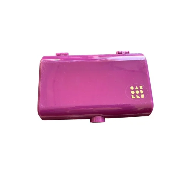 Caboodles 5405 Mini Makeup Case Purple Cosmetic Organizer Mirror Travel Box