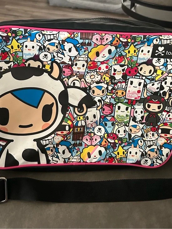 Tokidoki Crossbody Messenger Bag - Colorful Character Print