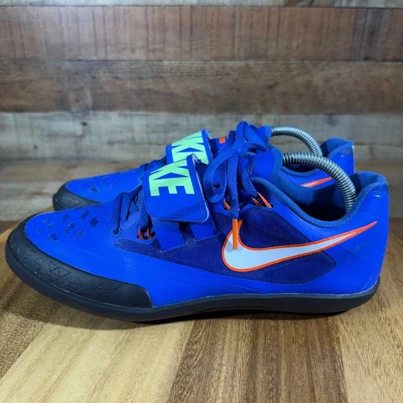 Nike Zoom SD 4 Shot Put Discus Throwing Shoes Mens 9 Blue Track Field 685135-400
