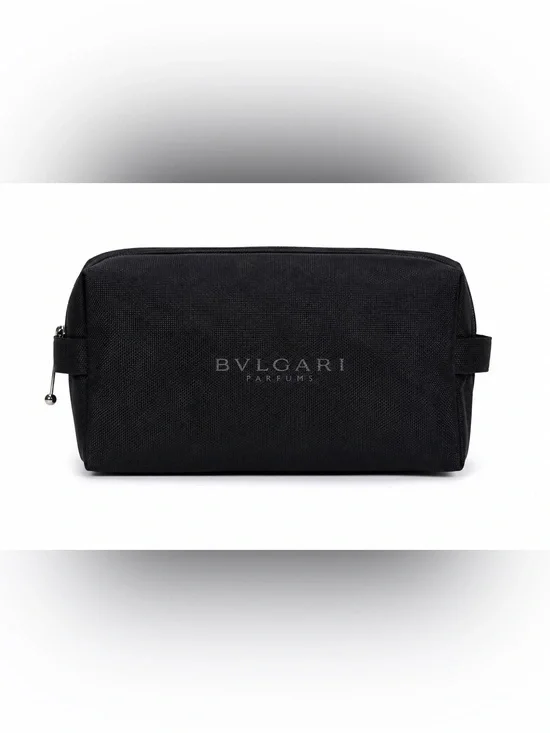 BVLGARI Parfums Black Cosmetic Toiletry Travel Bag Pouch