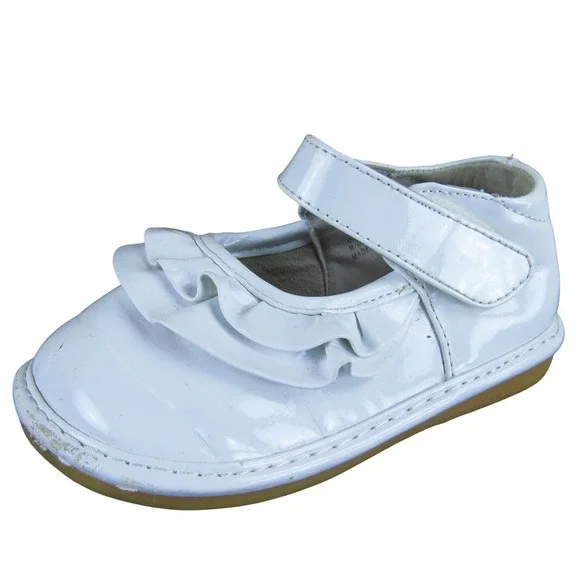Laniecakes Toddler Girl 7 White Synthetic Mary Jane Dress Shoes‎
