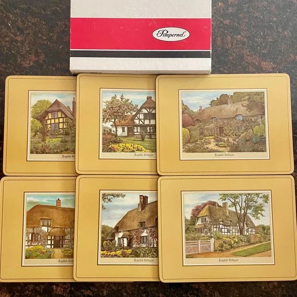 Pimpernel English Cottages Set of 6 Placemats
