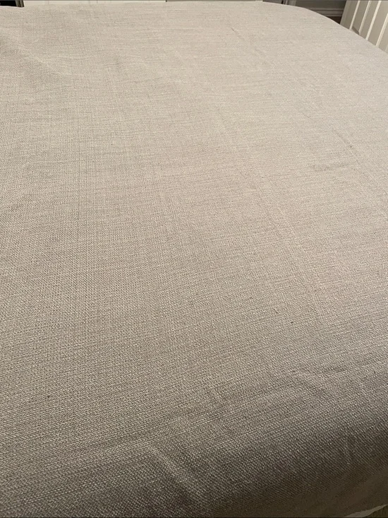 Threshold Gray Cotton & Polyester Table Cloth 102 x 99