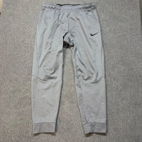 Nike Mens Dri-FIT Tapered Training Pants Gray Joggers 102370-091 Size L