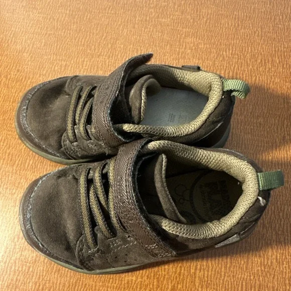 Stride Rite Made2Play Bonde‎ Sneakers Brown Baby Boys Size 6 Months Baby