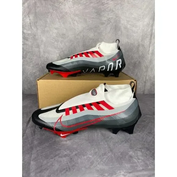 Nike Vapor Edge Pro 360 Football Cleats DQ3670-061 Red-Gray New Men's Size 16