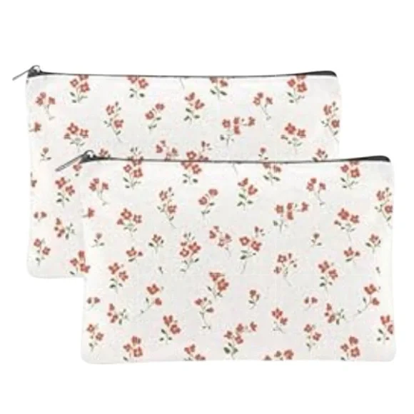 Floral Print Canvas Bag