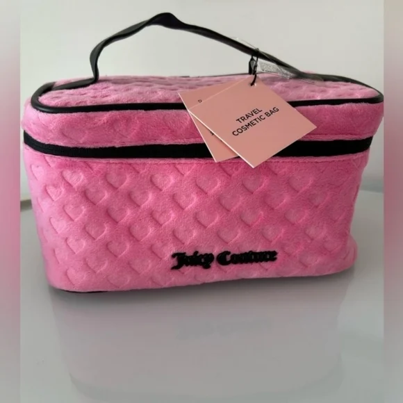 💞▪️Juicy Couture ▪️cosmetic Makeup Travel  toiletries train Case  organizer
