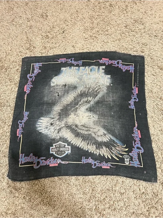 Set of 3 Vintage Harley Davidson bandanas
