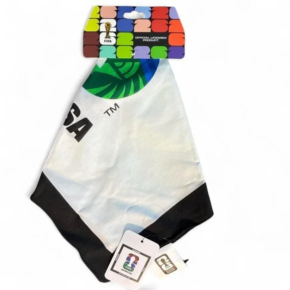 FIFA World Cup 2026 USA white & black Canada/Mexico/USA bandana