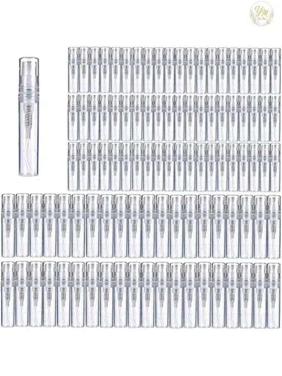 Mini Perfume Bottles 3ml 100pcs Refillable Spray Bottle for Travel Essential