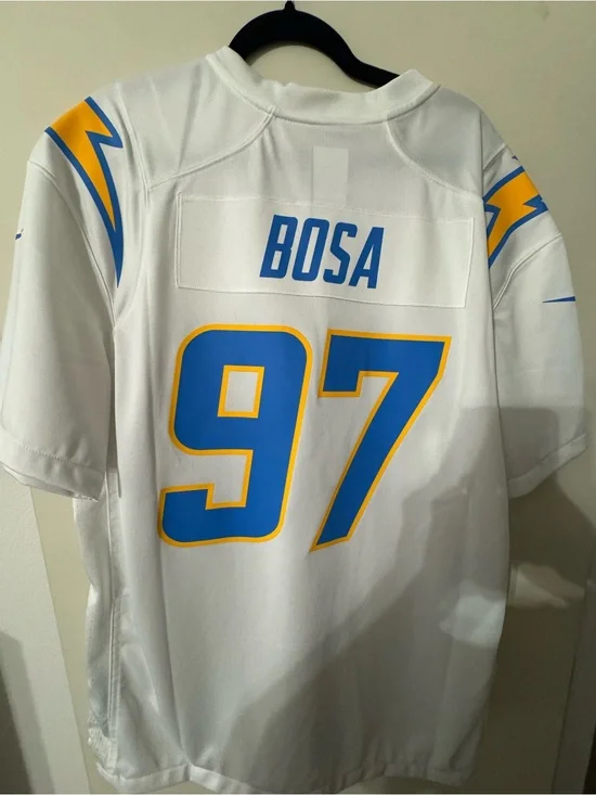 Los Angeles Chargers #97 Bosa White Football Jersey