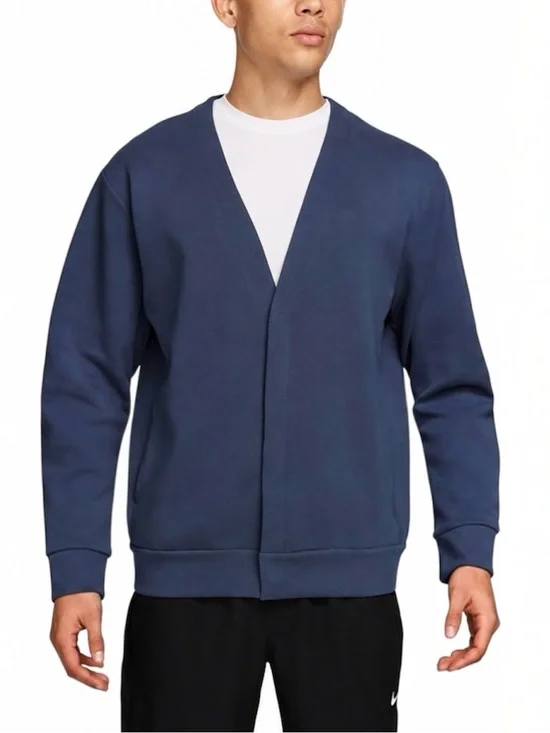 NWT $125 Nike 24.7 ImpossiblySoft Men's Cardigan XL-Tall Navy