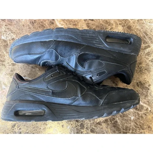 Nike Men's Air Max SC Leather Sneakers, Black/Black, 13 Medium US