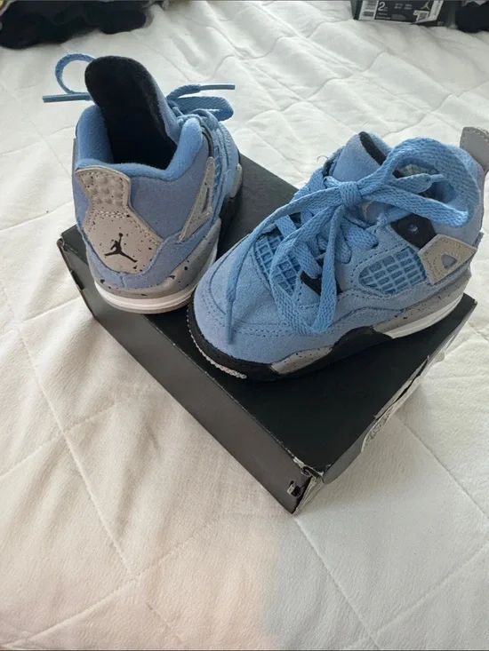 Jordan Baby Walker Light Blue Suede Sneakers