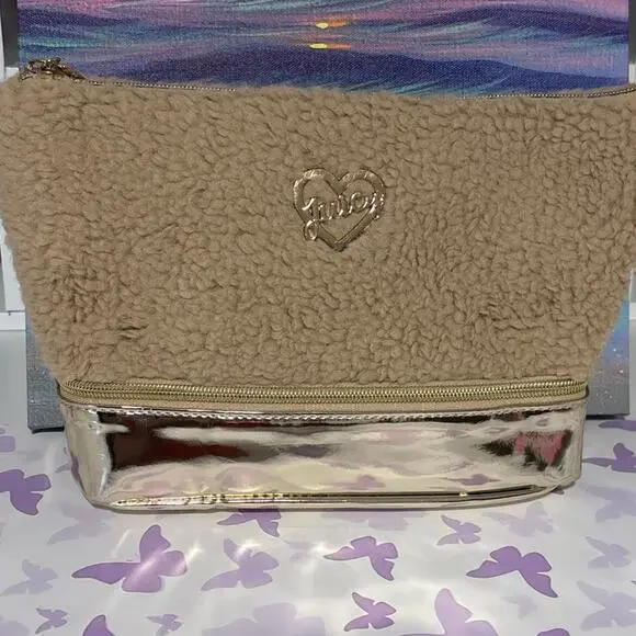 Juicy Couture Sherpa Travel Cosmetic Bag