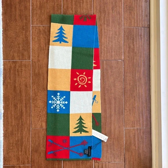 Colorful Winter Patterned Scarf