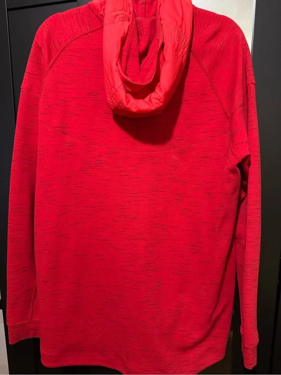 Nike Red Zip-Up Hooded Sweater