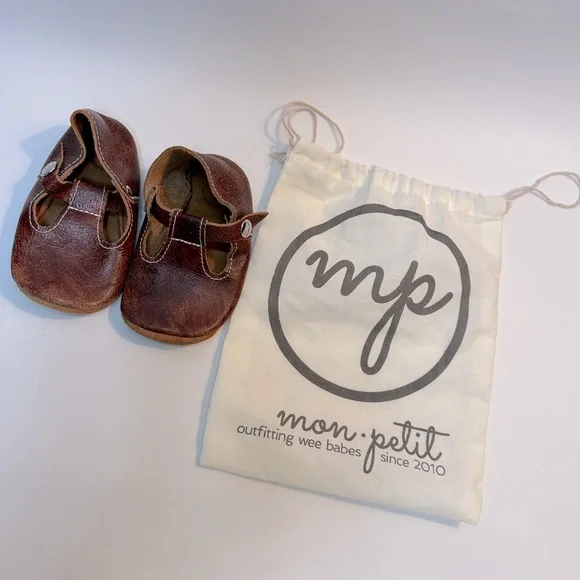 MP Mon Petit Shoes Saddle T-Strap‎ Soft Soled Shoes size 6