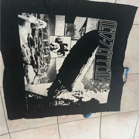 VINTAGE 1990 LED ZEPPELIN scarf TAPESTRY MYTH GEM material decoration accessory
