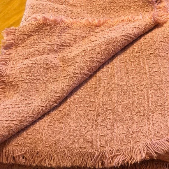 3 - 44”x60” & 1 Oval 48”x62” Woven tablecloths - fabric is unknown to me