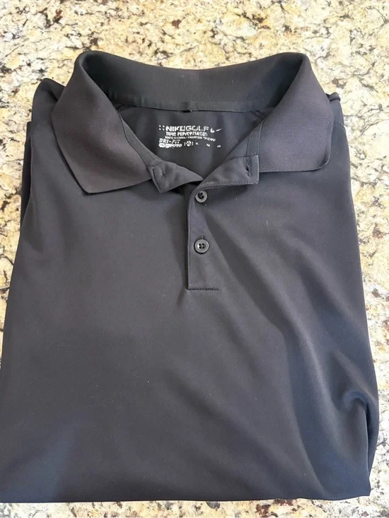 Nike Golf Men's Black Dri-FIT Polo Shirt size XL