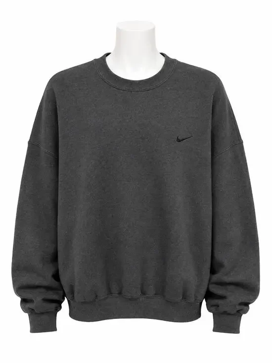 Vintage 1990's Nike Mens Gray Crewneck Sweatshirt Mini Swoosh Oversized  XXL