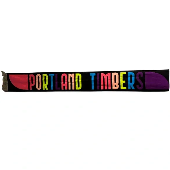 Portland Timbers Pride Month Scarf Rainbow EUC