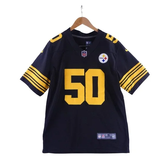 Nike Mens Small Ryan Shazier Pittsburgh Steelers Jersey  Black Gold NFL 50