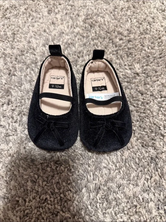 Carter's Black Baby Mary Jane Shoes