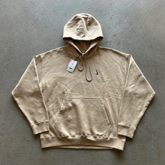 NWT Nike x Billie Eilish Fleece Hoodie Mushroom Tan Beige DQ7750-202 Mens XL