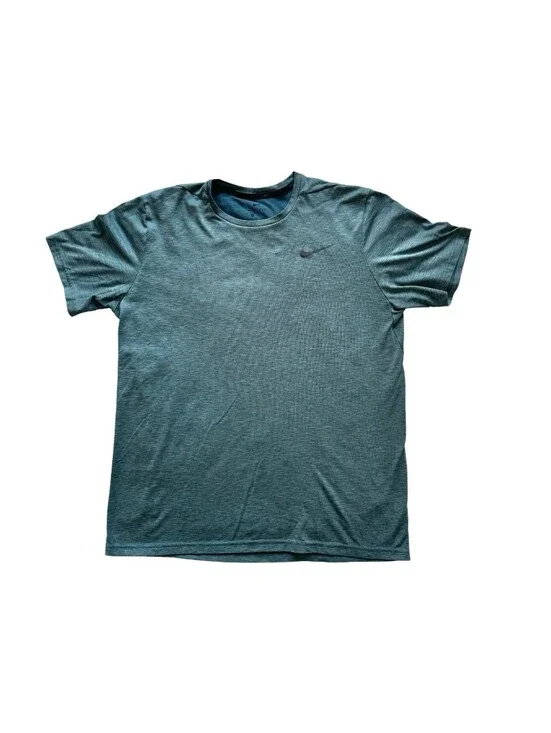 Nike Dri-FIT XL Men’s Athletic Training Tee Shirt Blue Green Heather