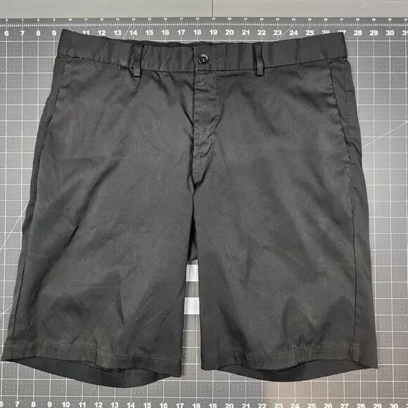 Nike Golf Shorts Mens 34x10 Black Dri Fit Standar Performance Preppy Casual