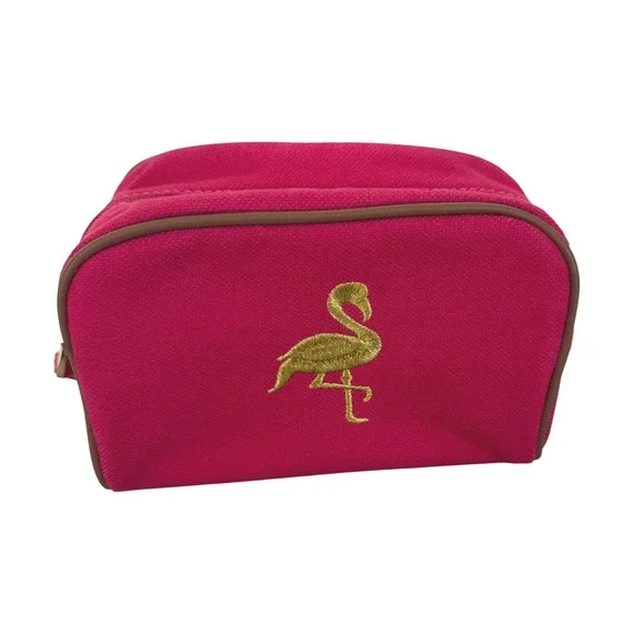 Spartina Cosmetic Bag Pink/Gold Pelican